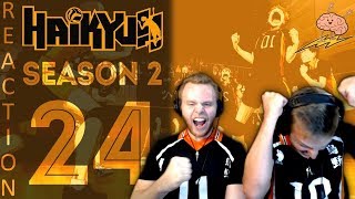 SOS Bros React  Haikyuu Season 2 Episode 24 Reupload w Timer  The SemiFinals Finale [upl. by Lekram]