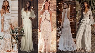 50 Bohemian Wedding Dresses  Embrace the FreeSpirited Elegance  Boho Wedding Dress [upl. by Eirolav]