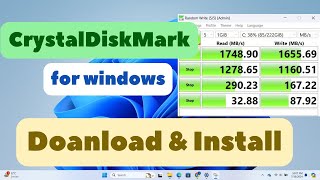 How to Download and Install CrystalDiskMark in Windows  Geek Help [upl. by Yelrehs]