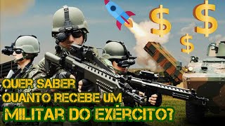 CURIOSIDADE Quanto Ganha Um Soldado do Exército Brasileiro Contracheque militar  Forças armadas [upl. by Astrix]