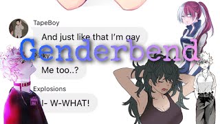 bnhamha  texts  Genderbend  Boys are Girls and Girls are Boys [upl. by Rossuck]