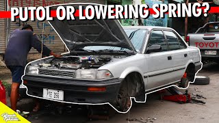 PINALOWERED KO NA ANG COROLLA KO  Ae92 lowered [upl. by Brill]