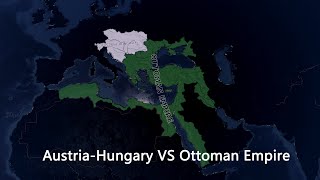 AustriaHungary VS Ottoman Empire  HOI4 Timelapse [upl. by Alehs]