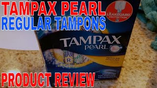 ✅ How To Use Tampax Pearl Regular Tampons Review [upl. by Raamal]