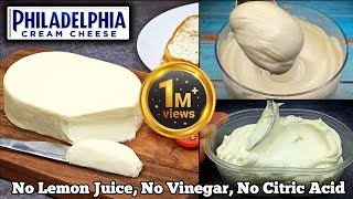 How to Make Cream Cheese at Home  Philadelphia Cream Cheese Recipe EASY [upl. by Ynar870]