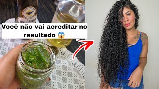 O CABELO CRESCE MUITO E NÃO CAI MELHOR RECEITA DO MUNDO PARA CRESCER CABELO projetorapunzel [upl. by Sadiras]