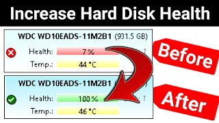 How to check hard disk health  Hard disk health repair  How to increase hard disk health [upl. by Anedal780]