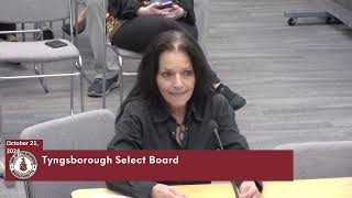 Tyngsborough Select Board 10212024 [upl. by Erdrich]