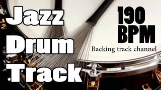 Jazz Drum Loop  Brushes  190 BPM  Medium Fast Swing [upl. by Atekal]