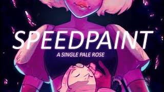 SPEEDPAINT A Single Pale Rose [upl. by Scheld826]