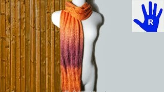 Stricken  Schal im Ajourmuster mit Zacken aus Ocean von Pro Lana [upl. by Elletnahc]