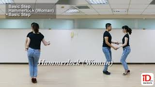 Beginner BachataHammerlock Woman [upl. by Jeffers]