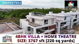 Gated Community Best Villa for Sale in Hyderabad Independent House for Sale in Hyderabad [upl. by Chapel570]