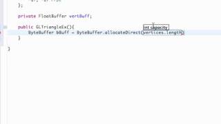 Android Application Development Tutorial  172  Byte and Float Buffers [upl. by Farron]