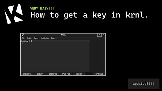 How to use KRNL and get a key  Updated for April  Easy Tutorial  Carls [upl. by Teresa]