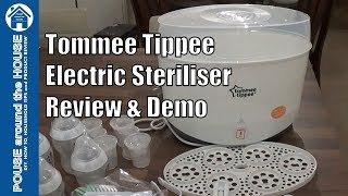 Tommee Tippee Electric Steam Steriliser review and demo Closer to nature steam steriliser [upl. by Anomar159]