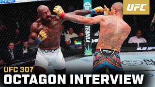 Khalil Rountree Jr Octagon Interview  UFC 307 [upl. by Felicle]