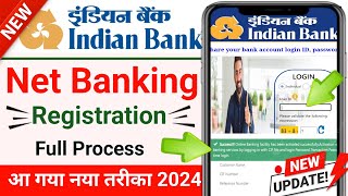 Indian Bank internet banking activate 2024  How to activate Indian Bank net banking ssmsmarttech [upl. by Eocsor366]