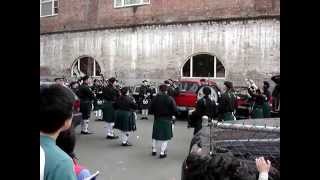 Irish Bagpipers Warm Up with quotScotland the Bravequot and quotThe Rowan Treequot [upl. by Rizzi]