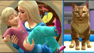 Can my teen sim raise her toddler in secret  Sims 4 Teen mum challenge [upl. by Afatsuom]