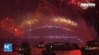 Dazzling fireworks display at Sydney Harbour Australia [upl. by Caritta571]