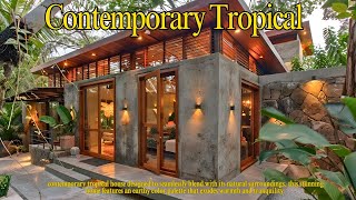 Contemporary Tropical House Design😍Blending Modern Luxury with Nature [upl. by Benco]