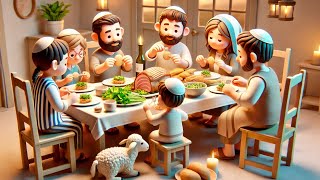 Kids Song The Passover of the Israelites  Fun 3D Bible Story for Children [upl. by Witty]