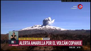 Neuquén alerta amarilla por el volcán Copahue [upl. by Hamitaf209]