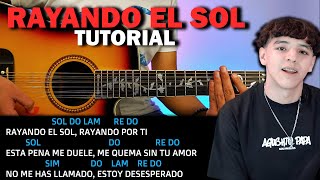 Rayando el sol💔Xavi  Tutorial Guitarra  Acordes🎸 PDF [upl. by Reagan]