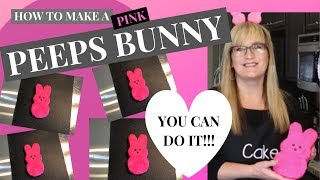 How to make a PEEPS BUNNY l Tutorial l Recipe [upl. by Yrian]