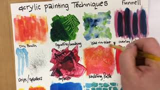 Acrylic Painting Techniques [upl. by Annaierb]