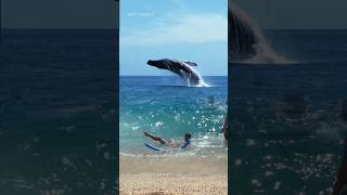 Incredible Breaching Humpback Whale [upl. by Idalla]