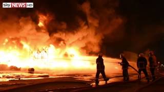 Fire Tears Through Recycling Centre [upl. by Schaeffer317]