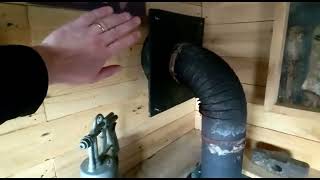 Fitting a wood burner in an allotment shed DIY Pallet Shed entering unclewilcoshed of the year [upl. by Rehpinnej155]