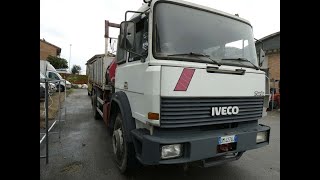 ASTA AUTOCARRO IVECO 190 26 CON GRU [upl. by Drofdeb]