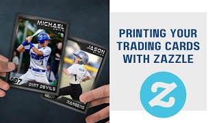 Printing with Zazzle Sports Trading Cards by PhotoDigiStudio [upl. by Dar]