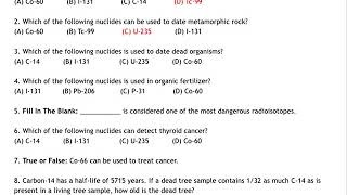 Uses of Radioisotopes  Chemistry Lesson [upl. by Cirone665]