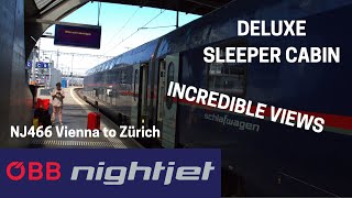 TRIP REPORT  ÖBB NightJet DELUXE Sleeper Vienna to Zurich  29062022 [upl. by Ecyle550]