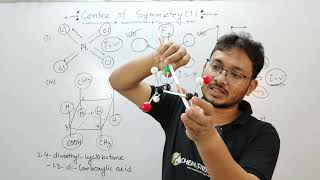 centre of symmetry of 24dimethyl cyclo butane13diCarboxylic acidelements of symmetryNEET [upl. by Aibos190]