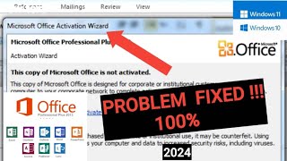 Microsoft Office Not Activated  Product Activation Failed in MS Office 20162021365  FIXED  2024 [upl. by Lebbie]