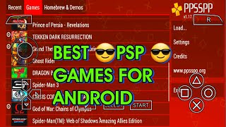 15 Best High Graphics PSP Games for Android  PPSSPP emulator games for android [upl. by Ilyak333]