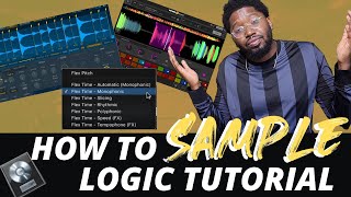 4 WAYS TO SAMPLE IN LOGIC FOR BEGINNERS STOCK PLUGINS  Logic Pro X 105 Sampling Tutorial [upl. by Clarissa571]