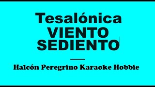 Karaoke  Tesalónica  Viento sediento [upl. by Katz143]