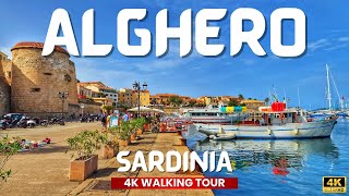 Alghero Italy 🇮🇹 Walking tour of Alghero beautiful city on SARDINIA [upl. by Enoved]