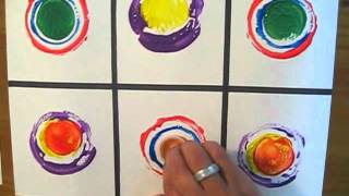 Preschool Printing Lesson with Wassily Kandinsky [upl. by Haleeuqa]