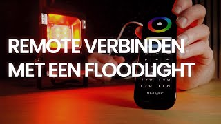 Remote met een RGB CCT LEDfloodlight verbinden  ontkoppelen [upl. by Eelah]