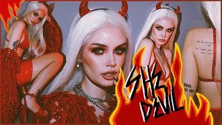 SHE DEVIL Full Costume  Makeup Tutorial ASHTOBERFEST IV [upl. by Fidole]