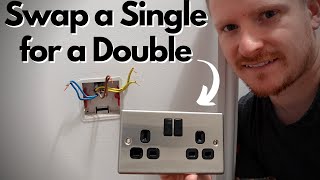 How to Change a Single Socket to a Double Socket  Electrical DIY [upl. by Bill]