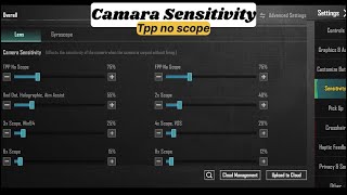 Improve Camara Sensitivity TPP No Scope Full Guide perfect Aim PUBG MOBILE [upl. by Eilsek632]