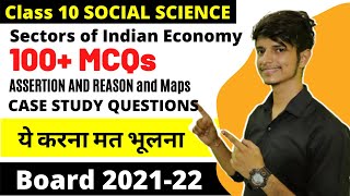 Sectors of the Indian Economy Class 10 mcqs TERM 1 Class 10 Economy Chapter 2 NCERT [upl. by Sucramaj]